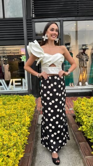Crop top el tafetán marfil