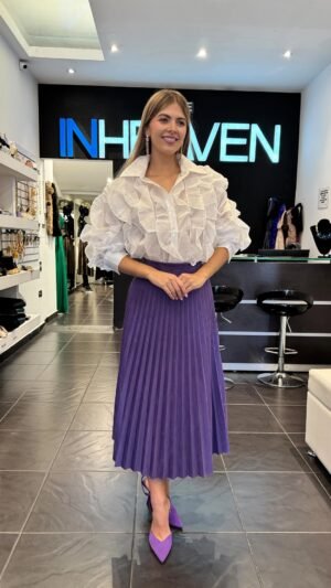 Blusa blanca con boleros